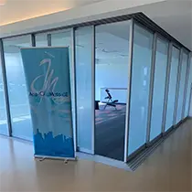 Woman practicing mobile massage therapy in LA